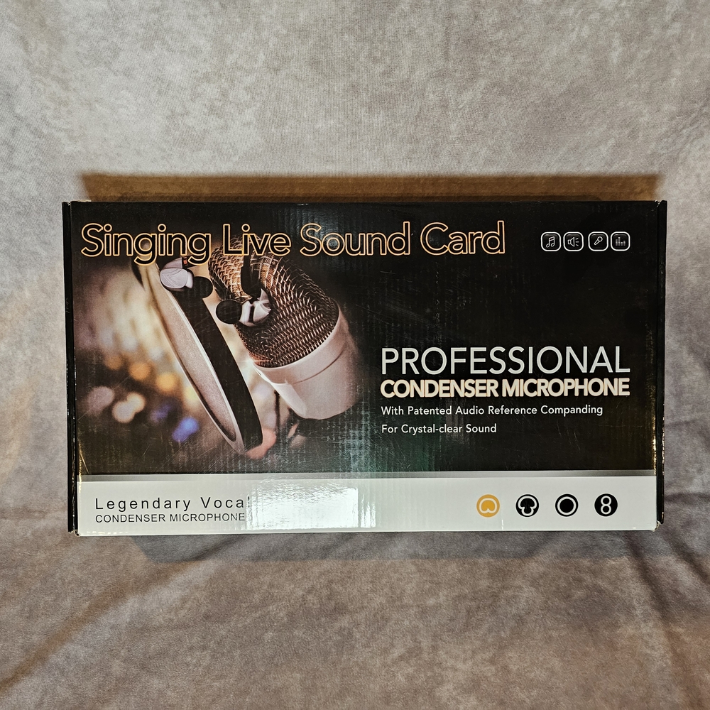 Professional Condenser Microphone with Sound Card